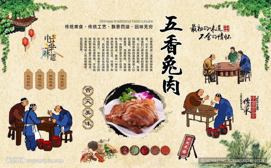 五香兔肉