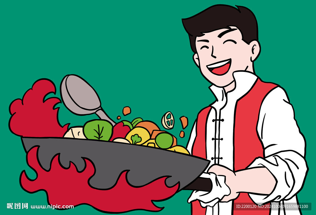傳統美食廚師形象