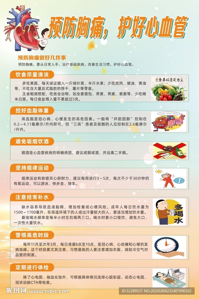 預防胸痛心梗護好心血管