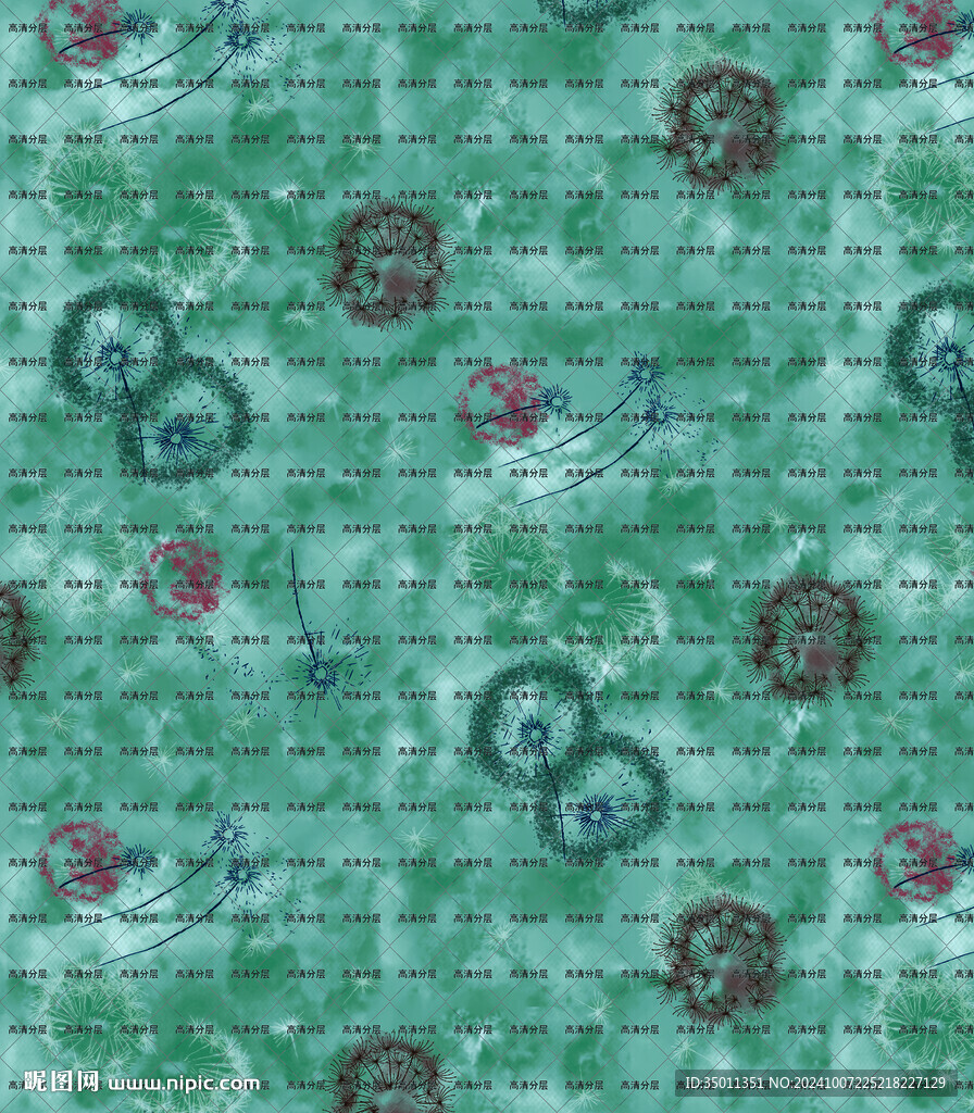 紋理蒲公英