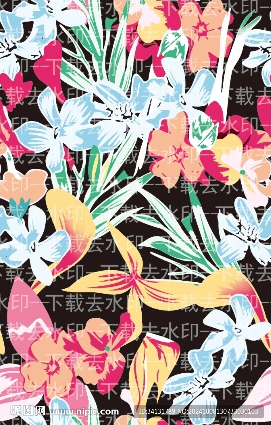 色塊花