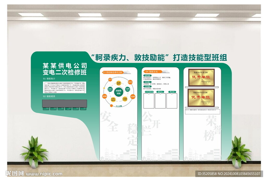 班組文化  電力班組  