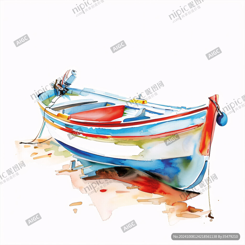 漁船裝飾插畫