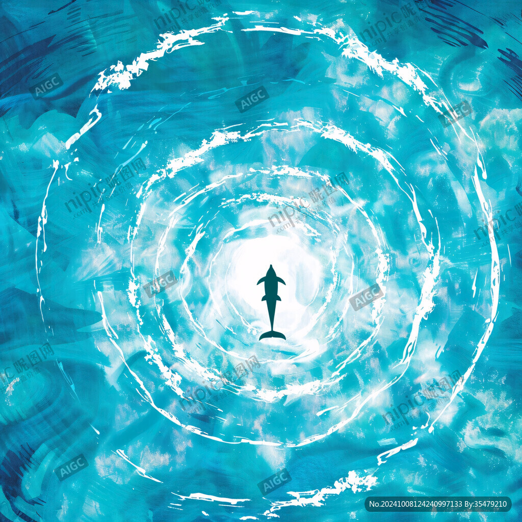 海水漩渦里