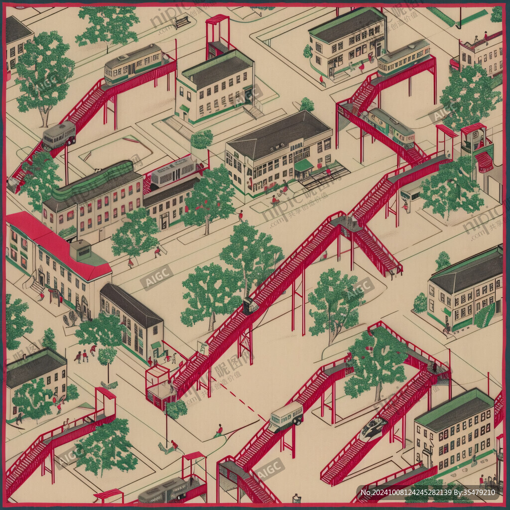 交通大學(xué)建筑插畫(huà)