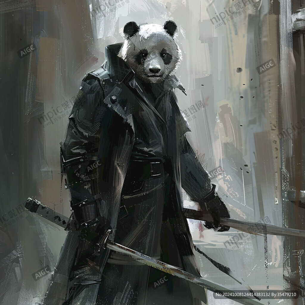 國潮武俠熊貓
