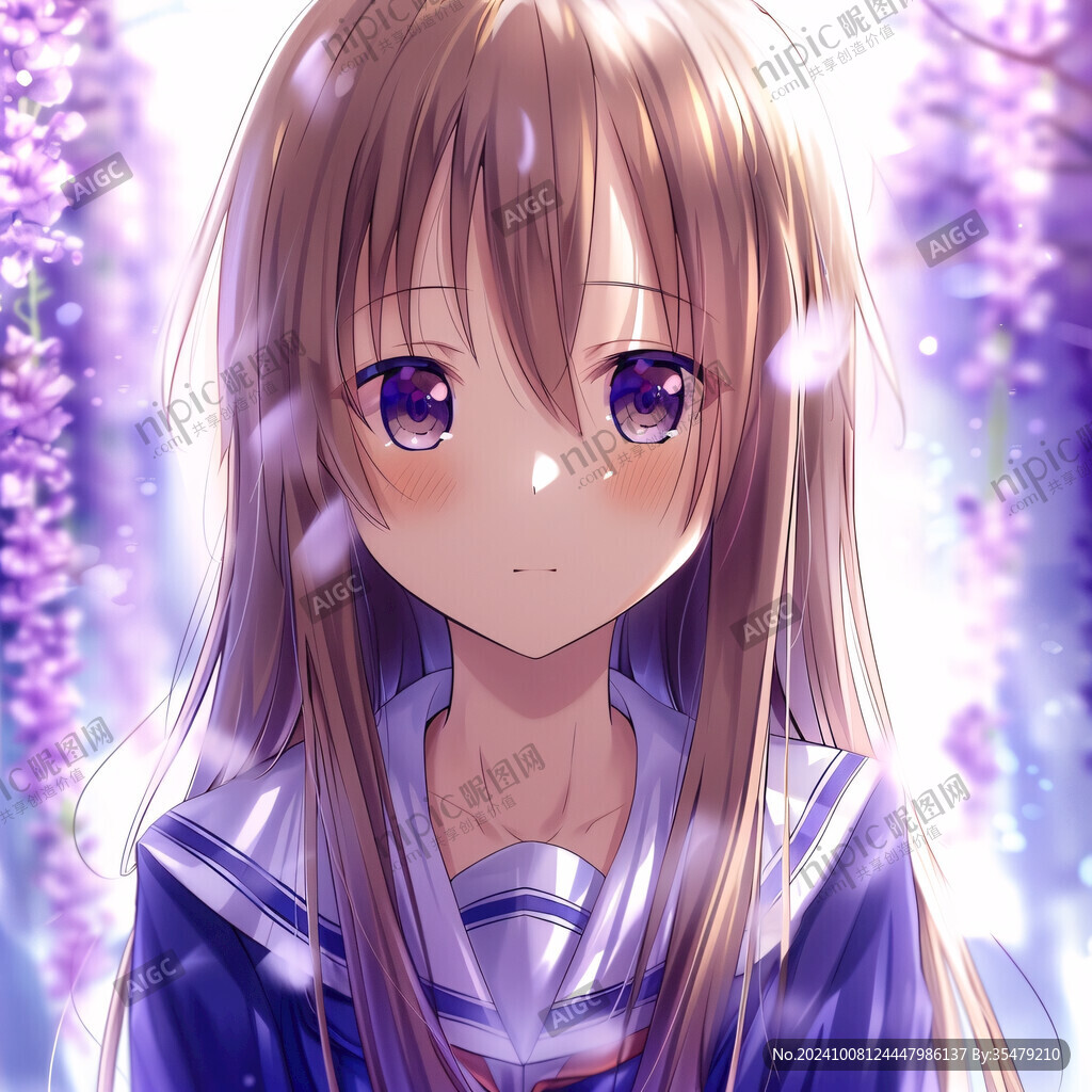 長發(fā)少女圓眼