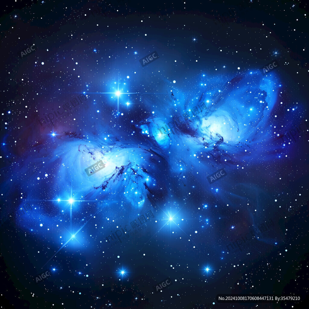 夢幻星空藍(lán)色星空