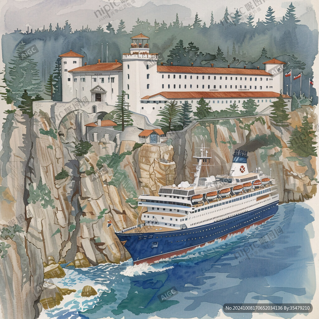 海濱旅館舊址插畫