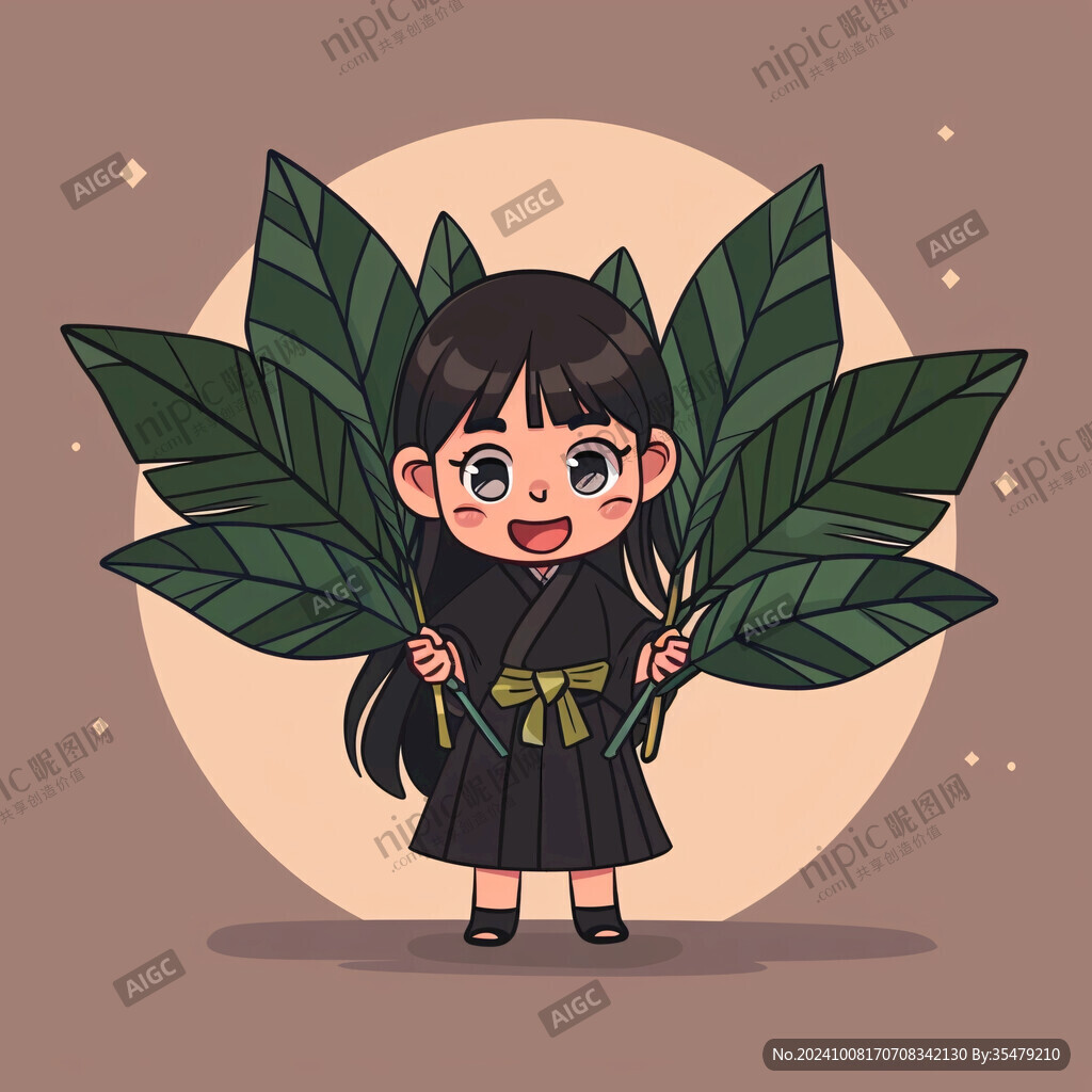 端粽子的女孩