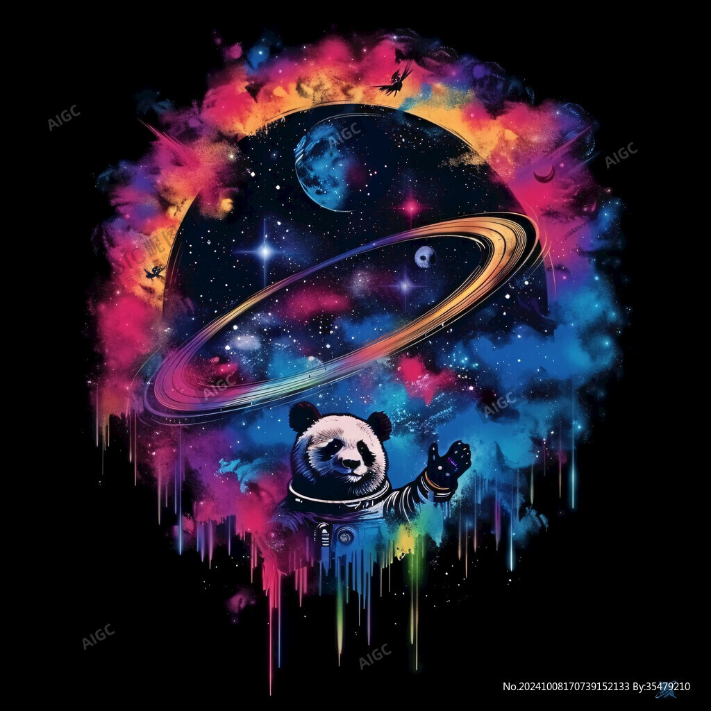 熊貓潮流插畫(huà)