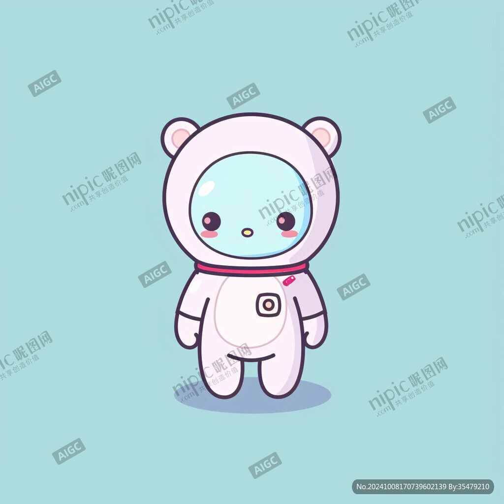 卡通科技小熊形象