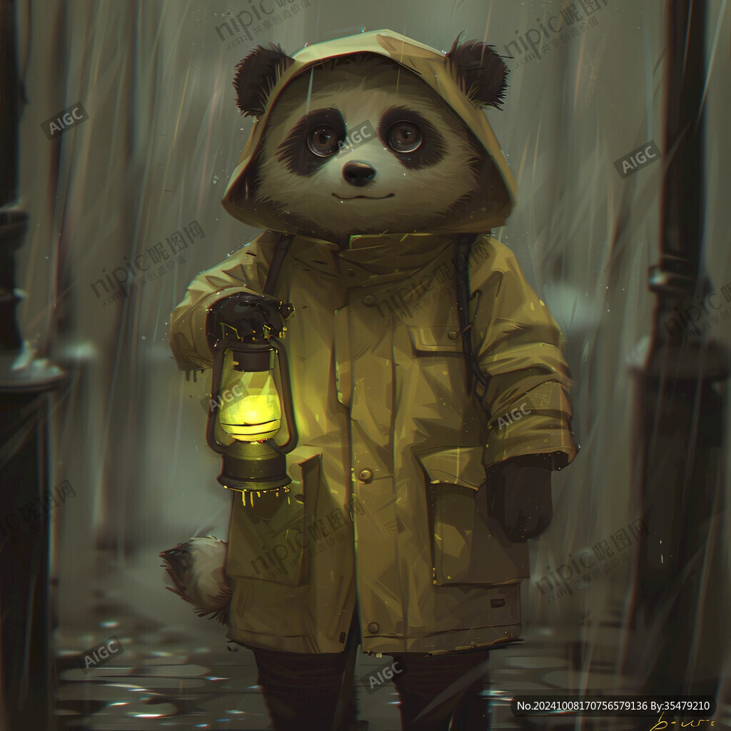 雨衣插畫