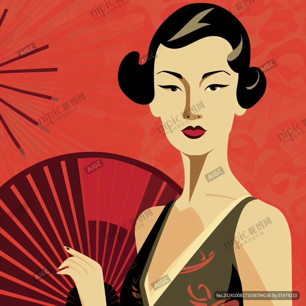 國潮民國美女