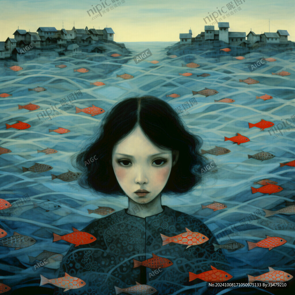 駕馭魚的少女