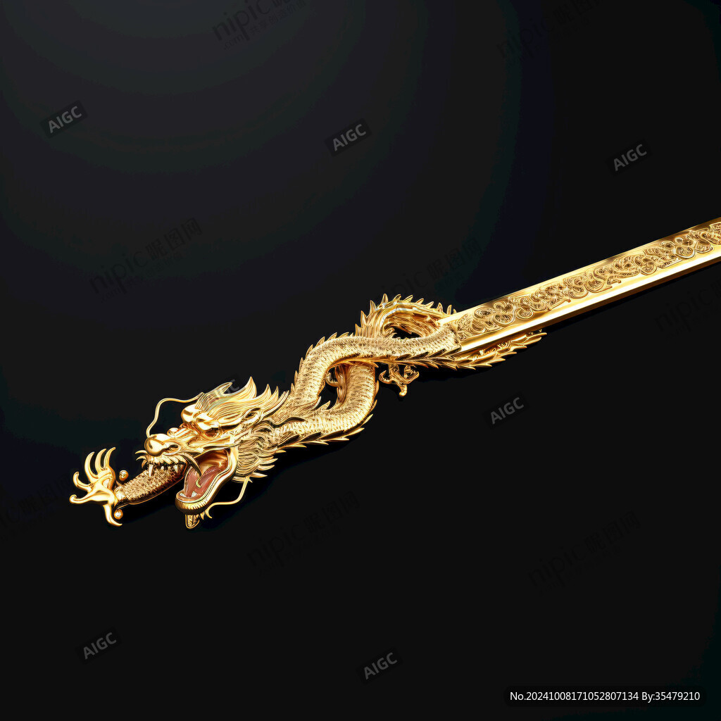 龍紋金簪
