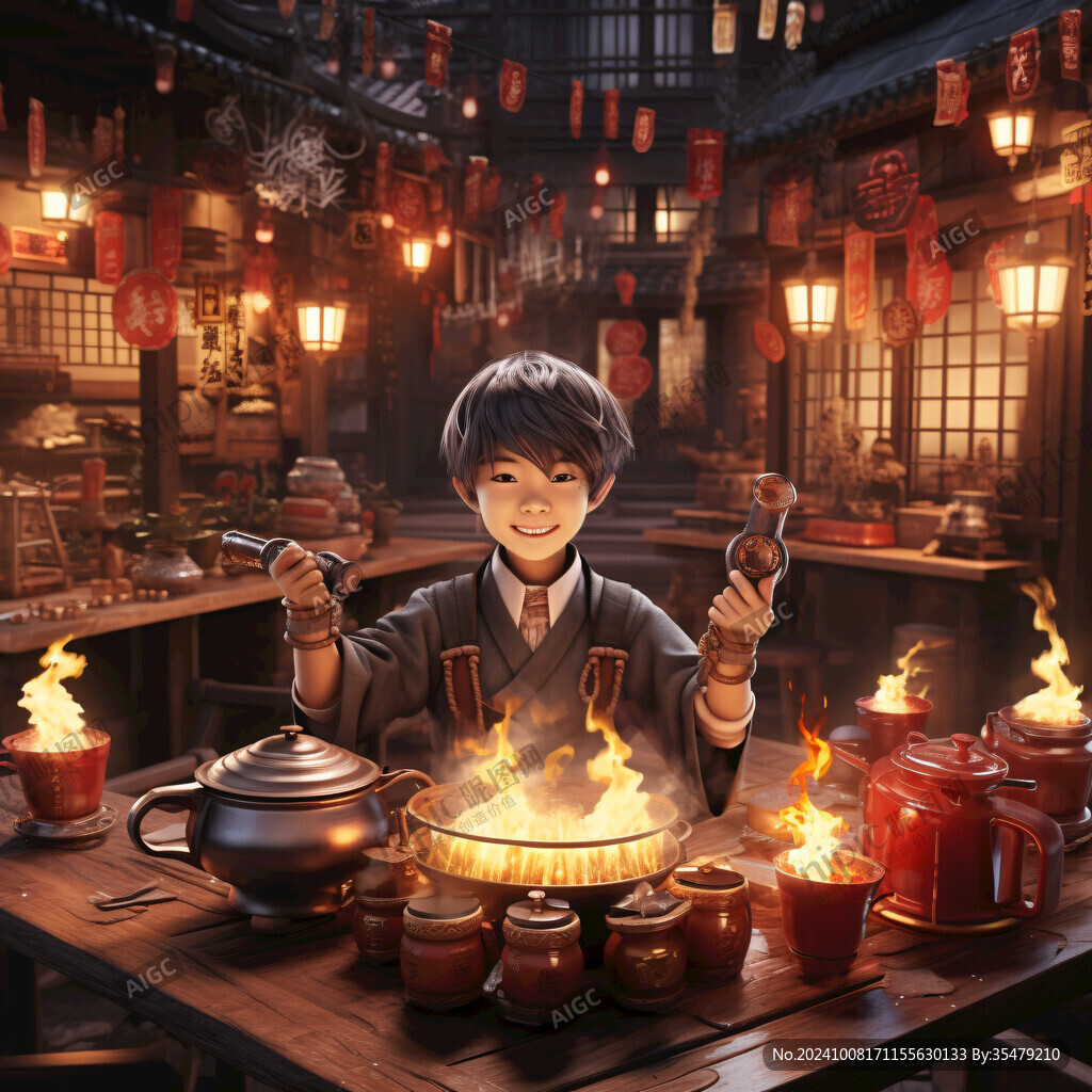 年夜飯分鏡插畫