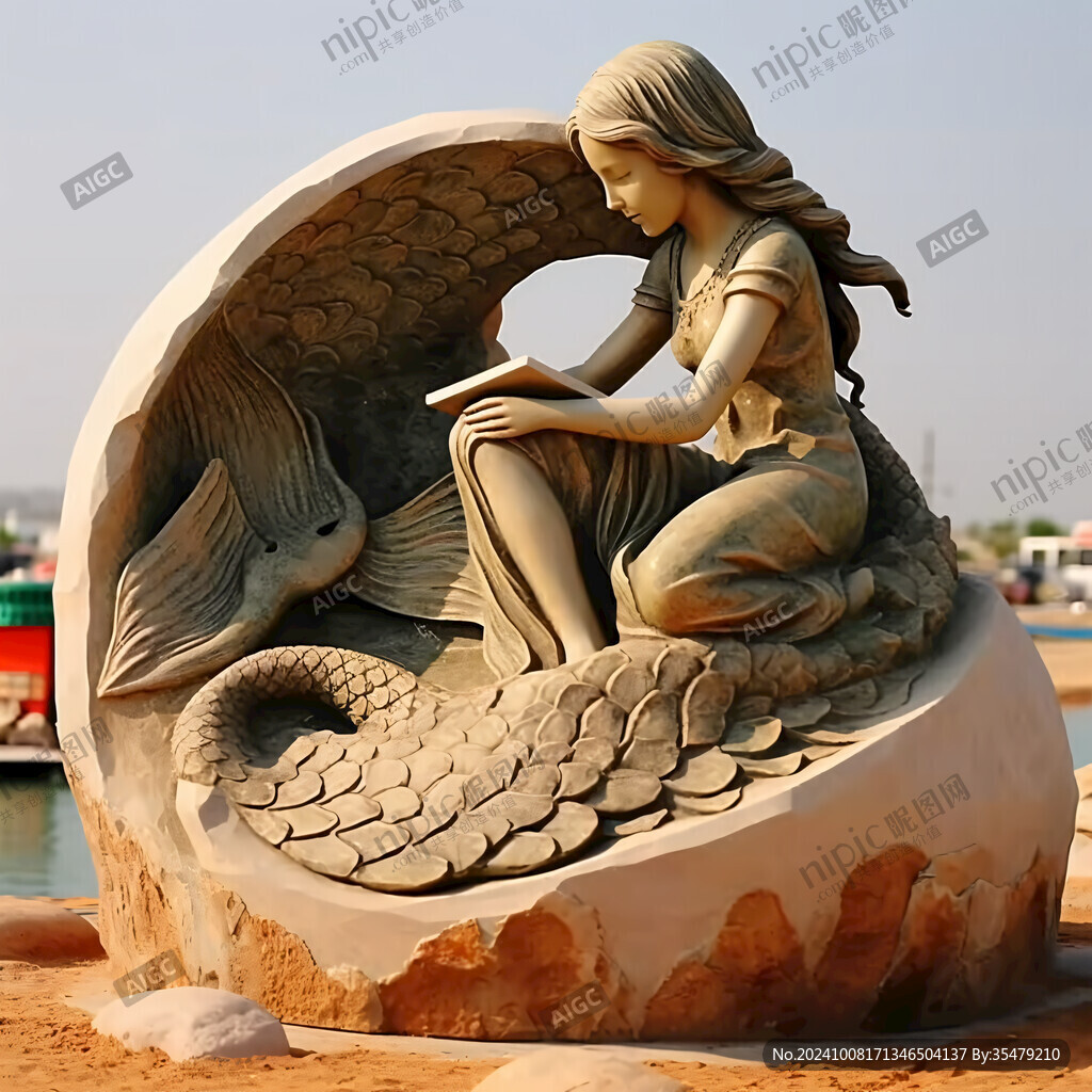 小美人魚雕塑