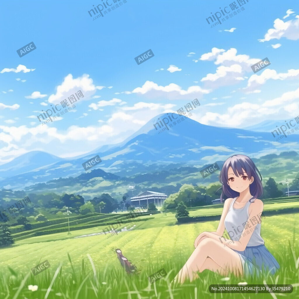 山間少女 靜謐時光