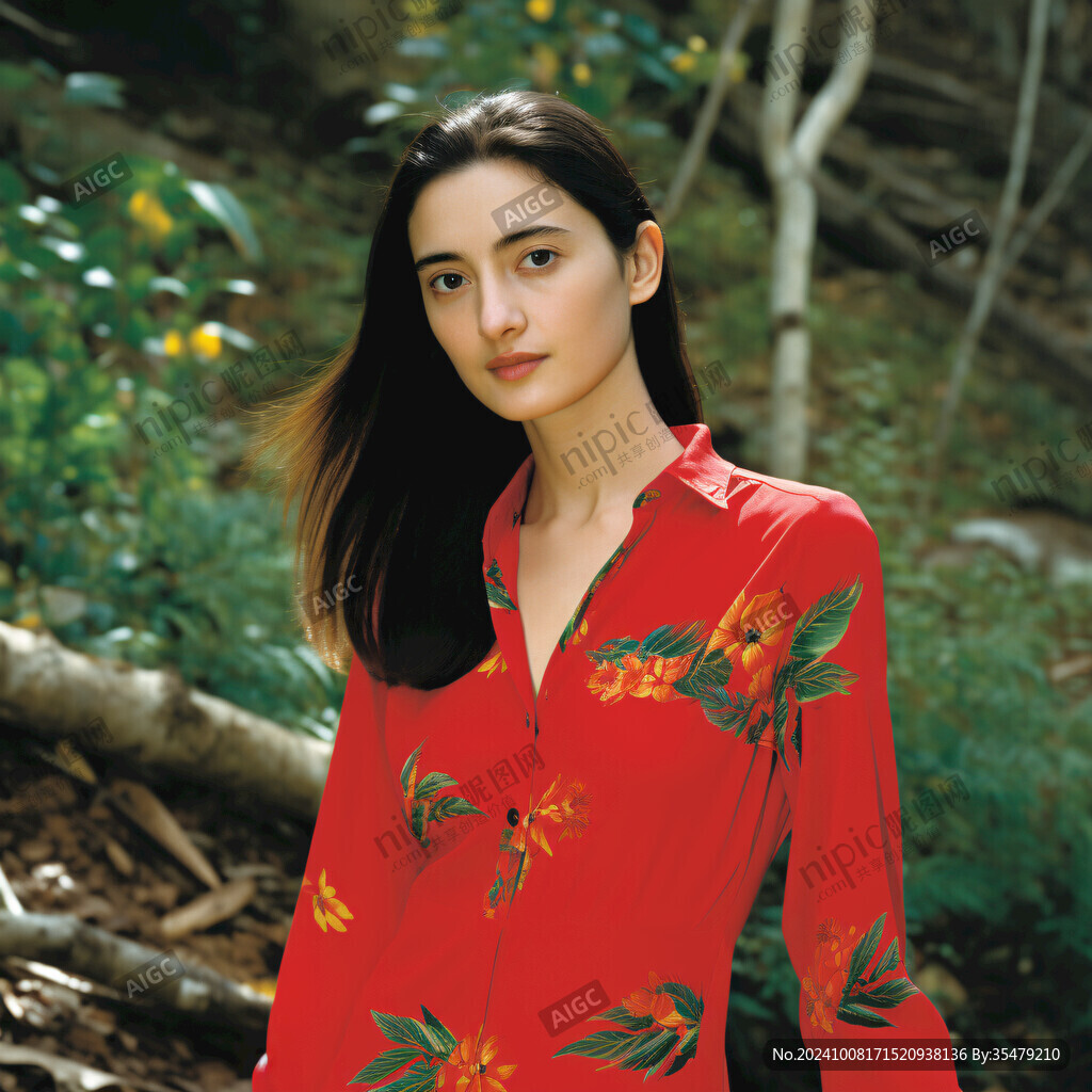 紅色戶外森系