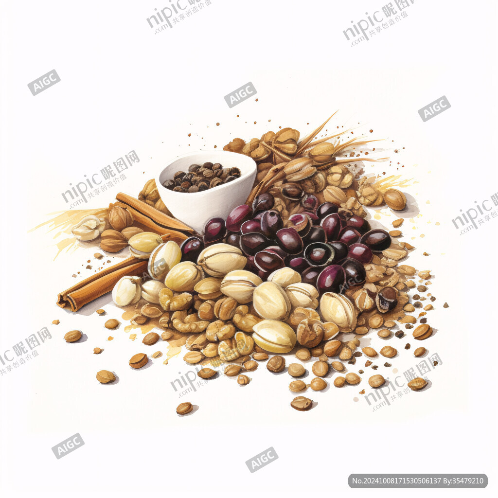 咖啡豆插畫