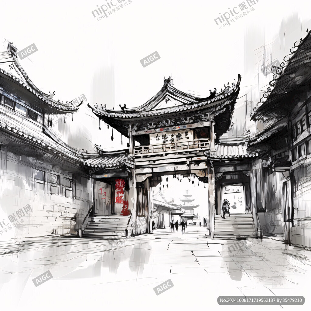 金馬碧雞坊插畫