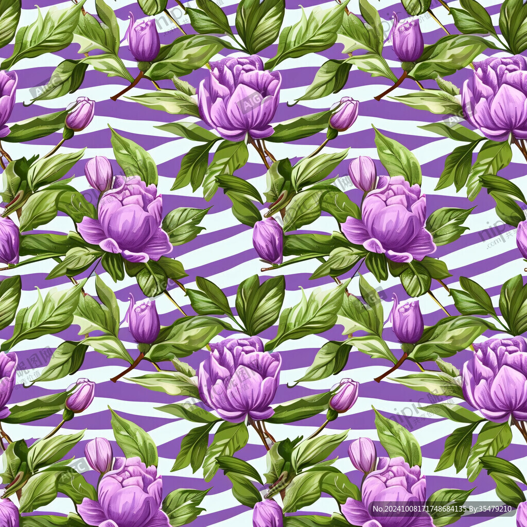 芍藥花圖案