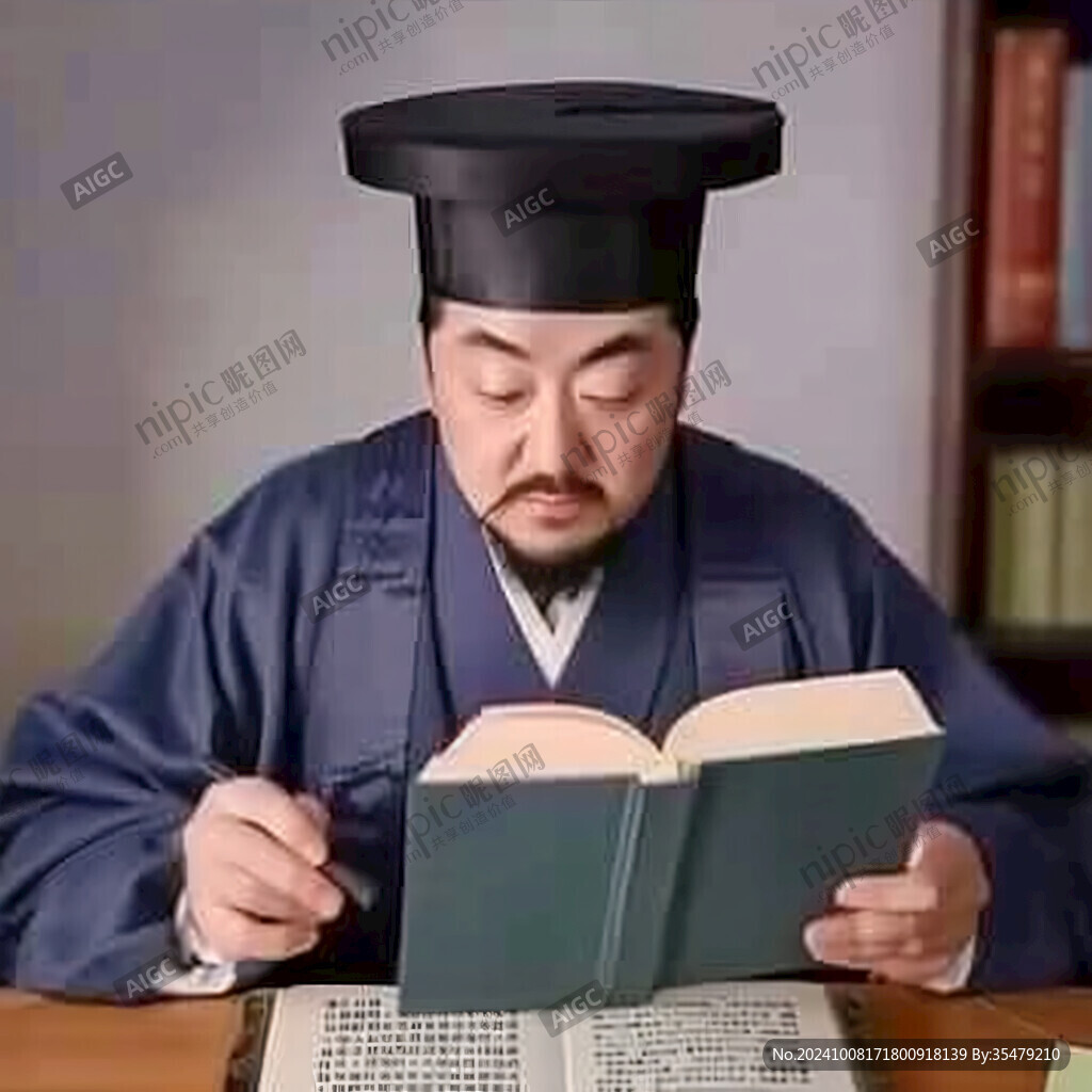 古人讀書情景復原