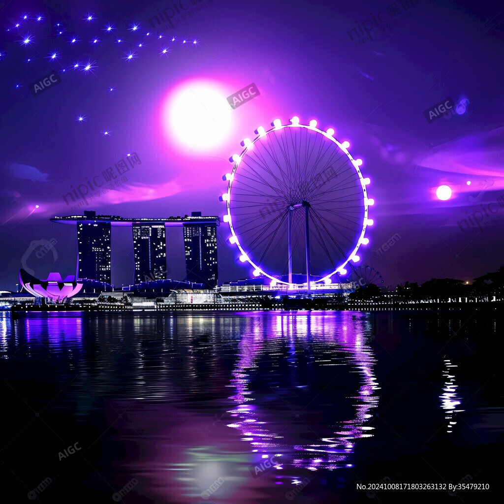 詩意新加坡背景