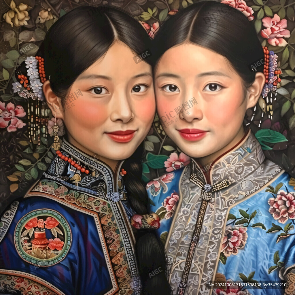 民國風情油畫