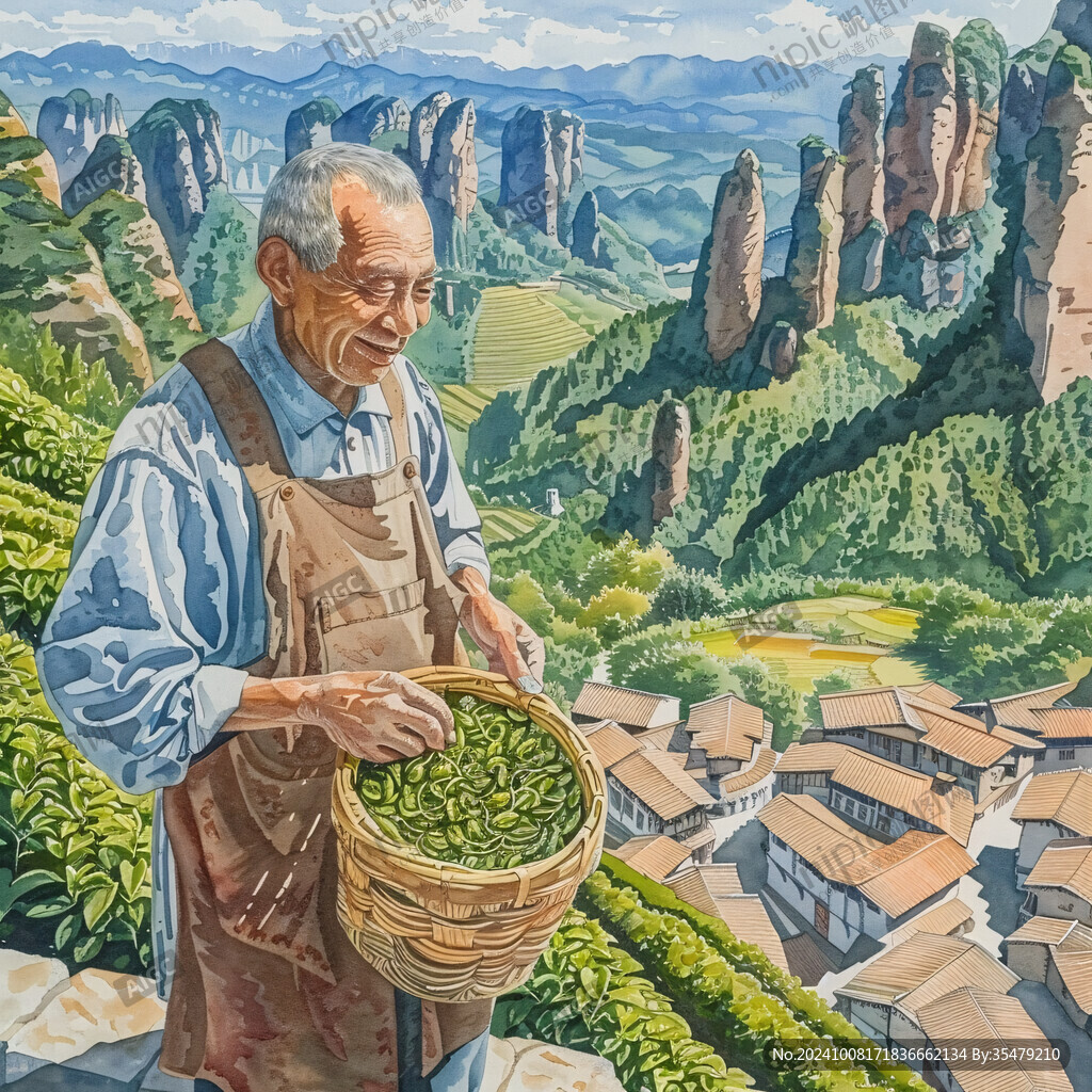 武夷巖茶插畫(huà)