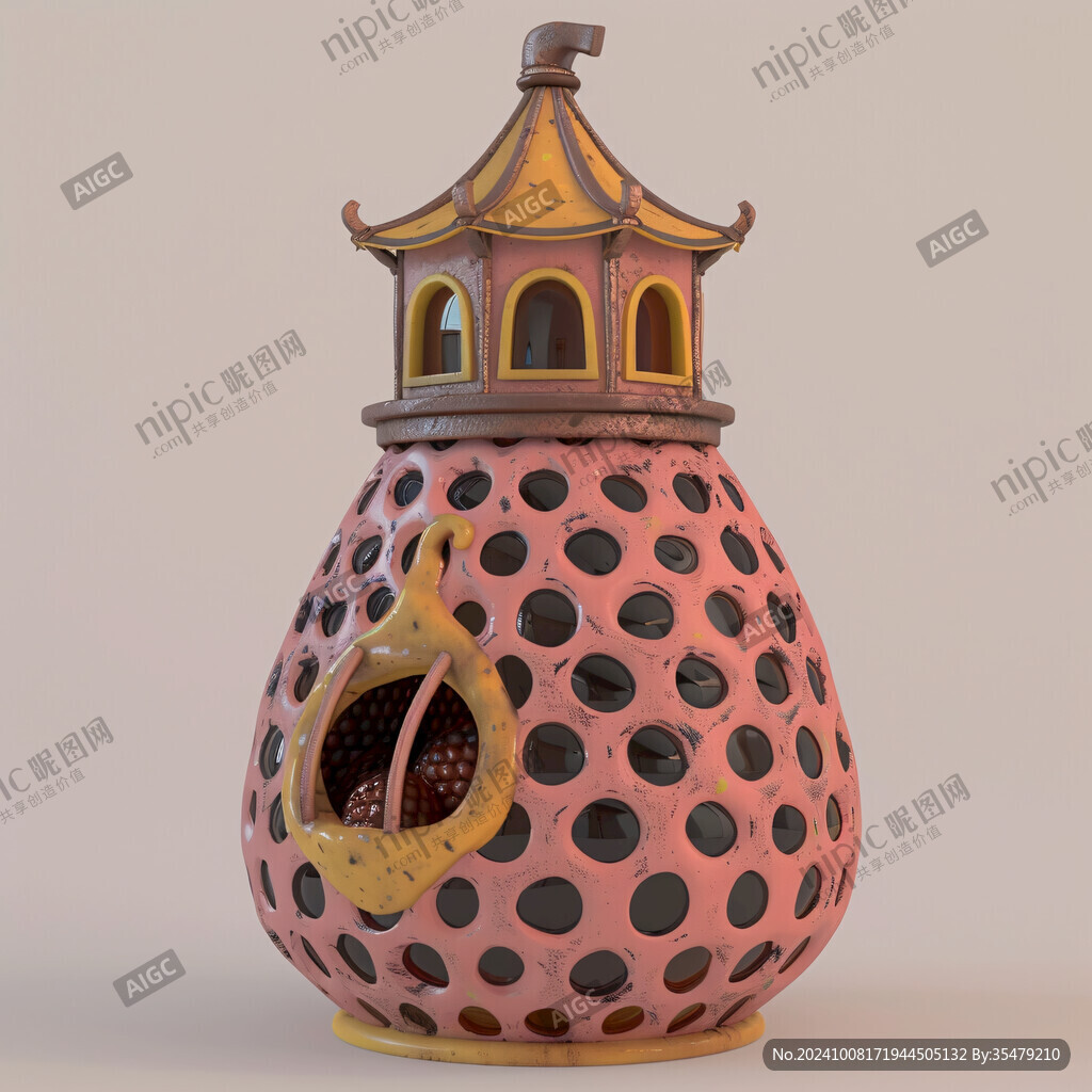 粉彩鏤空旋轉(zhuǎn)瓶
