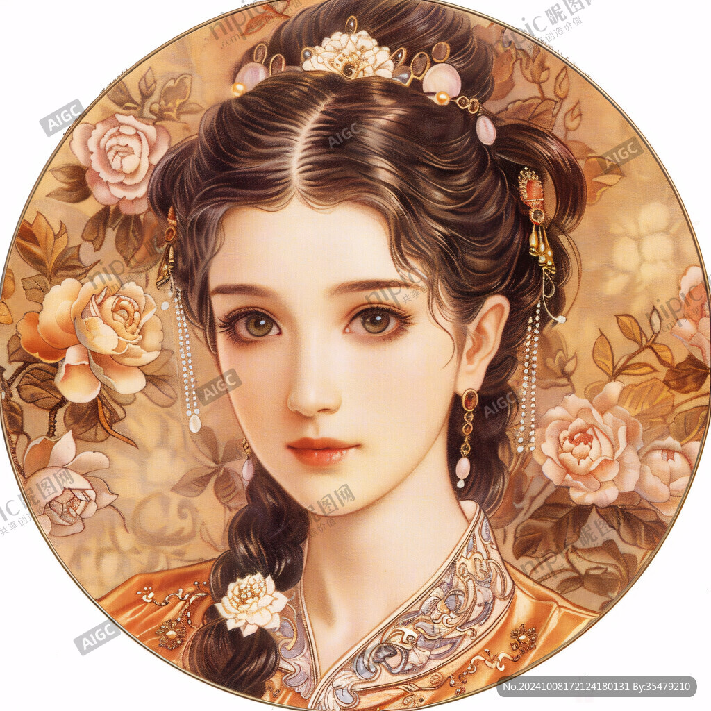 宮廷系列人物插畫