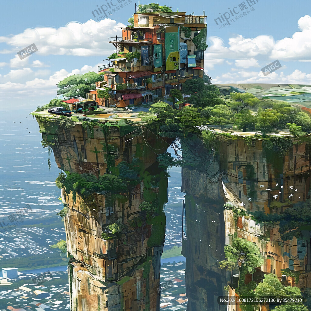 浮游島天空之城