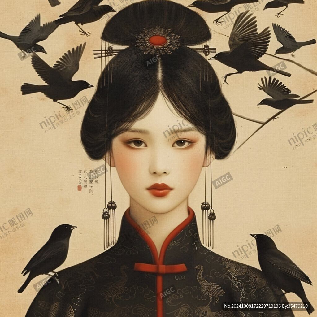 國風(fēng)女性頭像