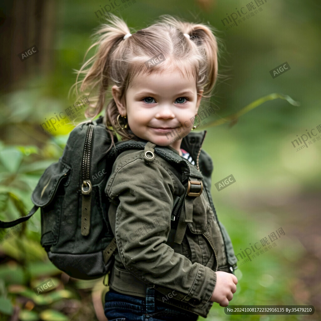 背包的幼童