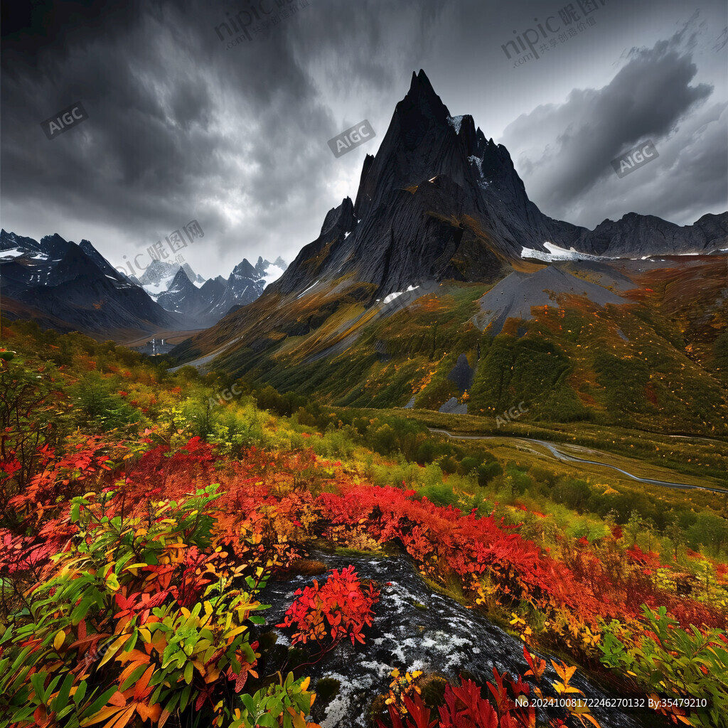 北美洲風景印象背景