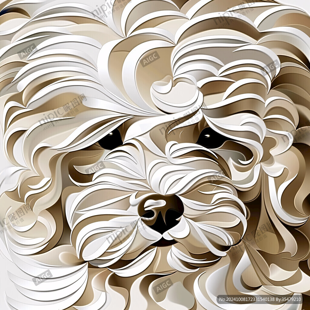 獅子狗素材
