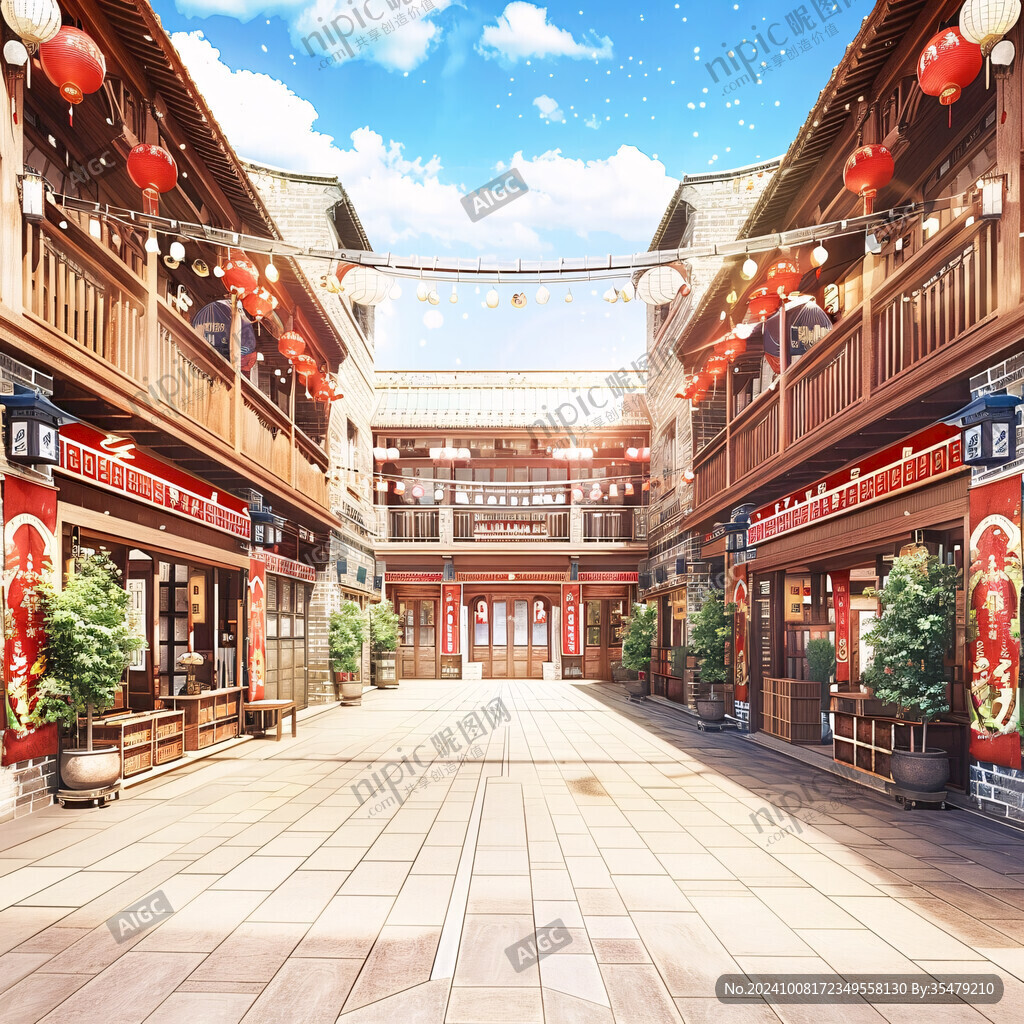 古風(fēng)商業(yè)街