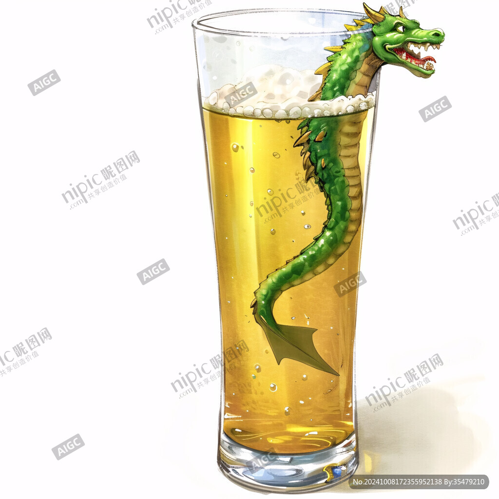 龍飲料手繪