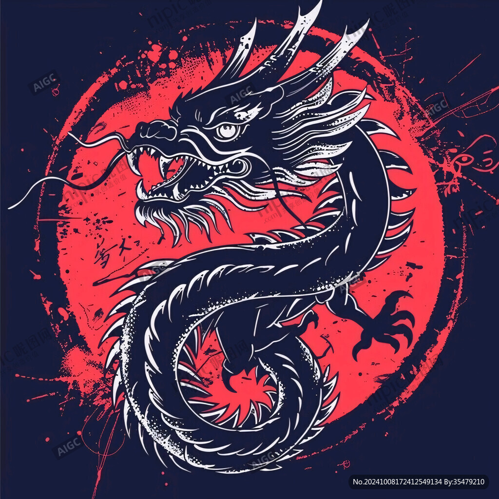 國潮龍素材