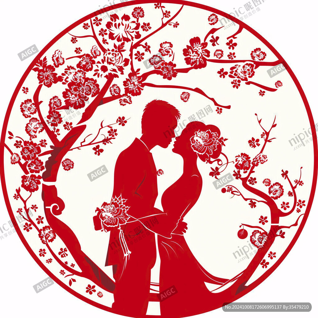 結(jié)婚婚慶剪紙