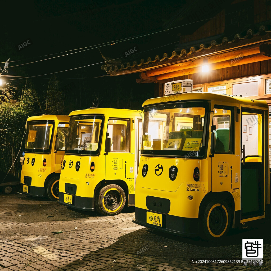 黃色的觀光車