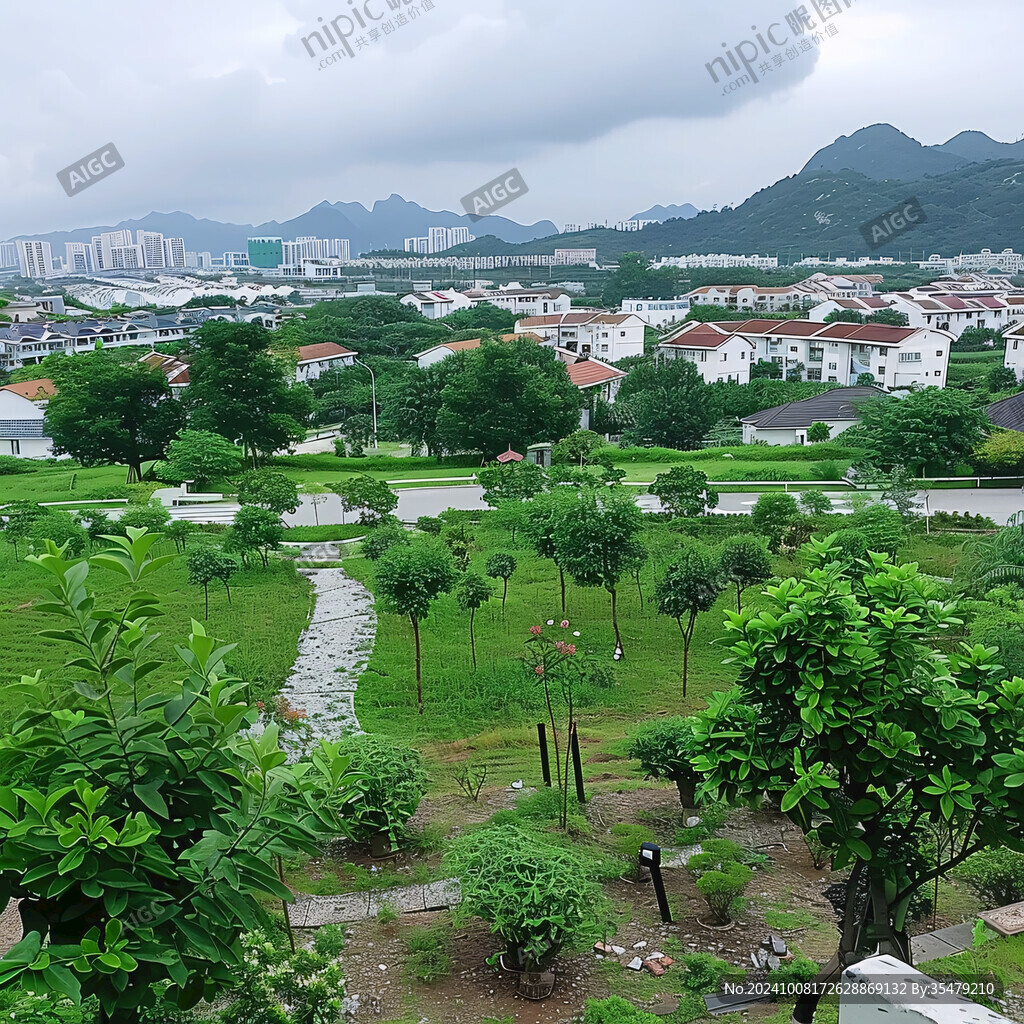 花園小區樓頂風景
