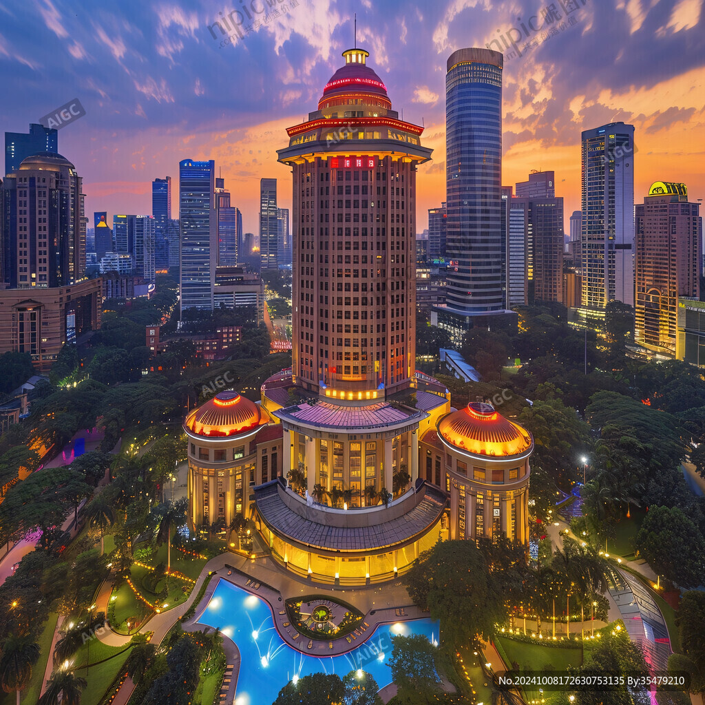 恒大酒店夜景