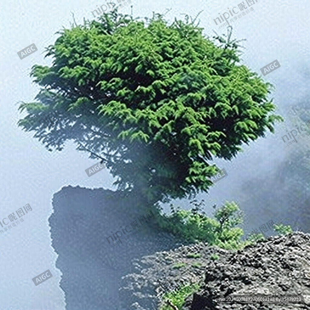 絕壁逢生的小樹