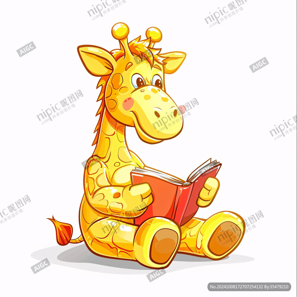 卡通長(zhǎng)頸鹿幼兒園休閑