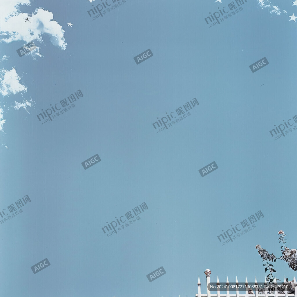 純藍(lán)天空壁紙場(chǎng)景布置