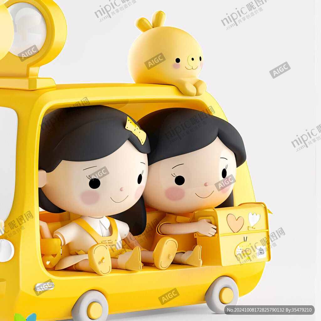 爸爸媽媽弟妹卡通車