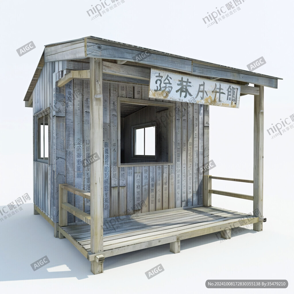 景區售票小木屋